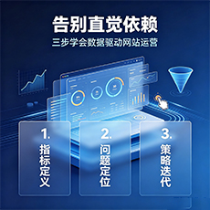 红山建站-告别直觉依赖：三步学会数据驱动网站运营